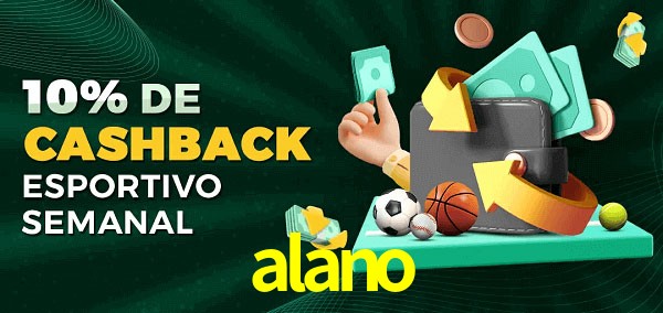 10% de bônus de cashback na alano
